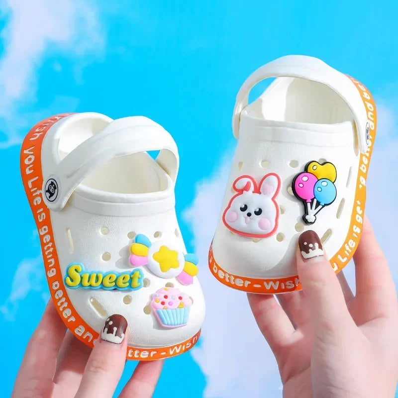 Kids' Summer Sandals: Soft Anti-Skid Cartoon Beach Shoes for Boys & Girls