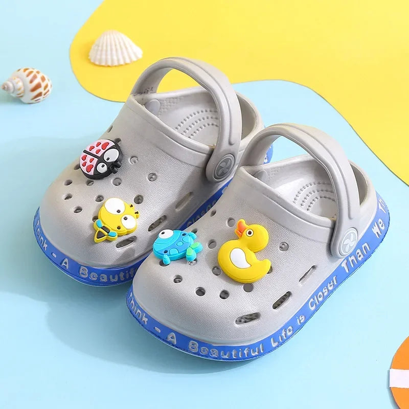 Kids' Summer Sandals: Soft Anti-Skid Cartoon Beach Shoes for Boys & Girls