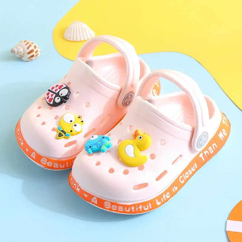 Kids' Summer Sandals: Soft Anti-Skid Cartoon Beach Shoes for Boys & Girls