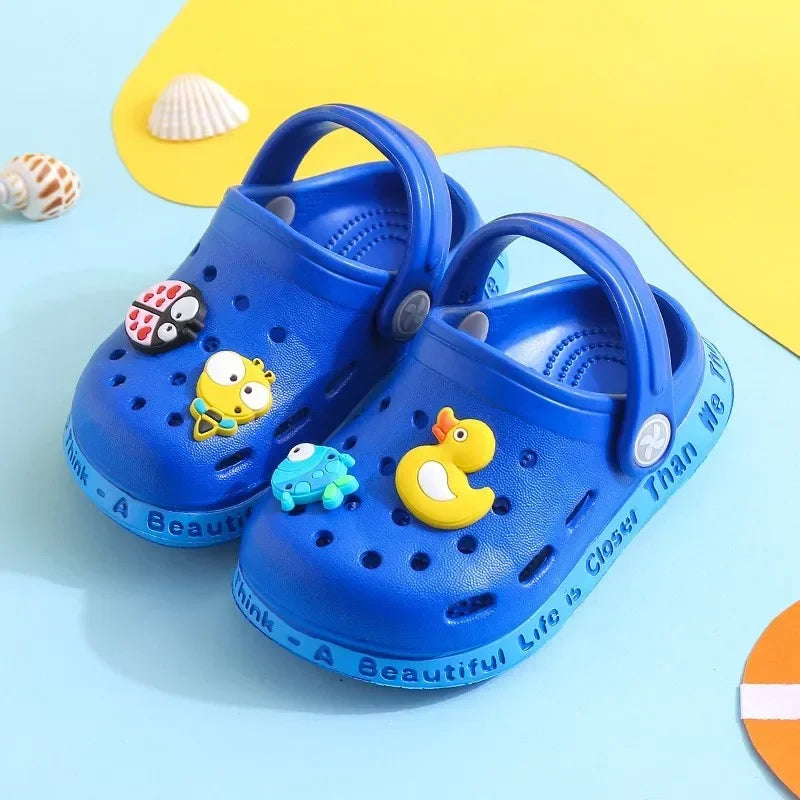 Kids' Summer Sandals: Soft Anti-Skid Cartoon Beach Shoes for Boys & Girls