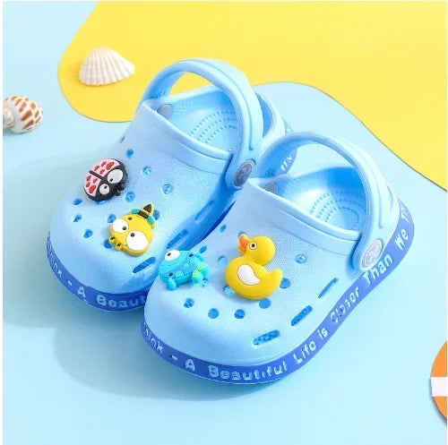 Kids' Summer Sandals: Soft Anti-Skid Cartoon Beach Shoes for Boys & Girls