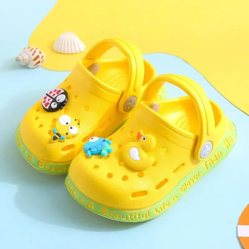 Kids' Summer Sandals: Soft Anti-Skid Cartoon Beach Shoes for Boys & Girls