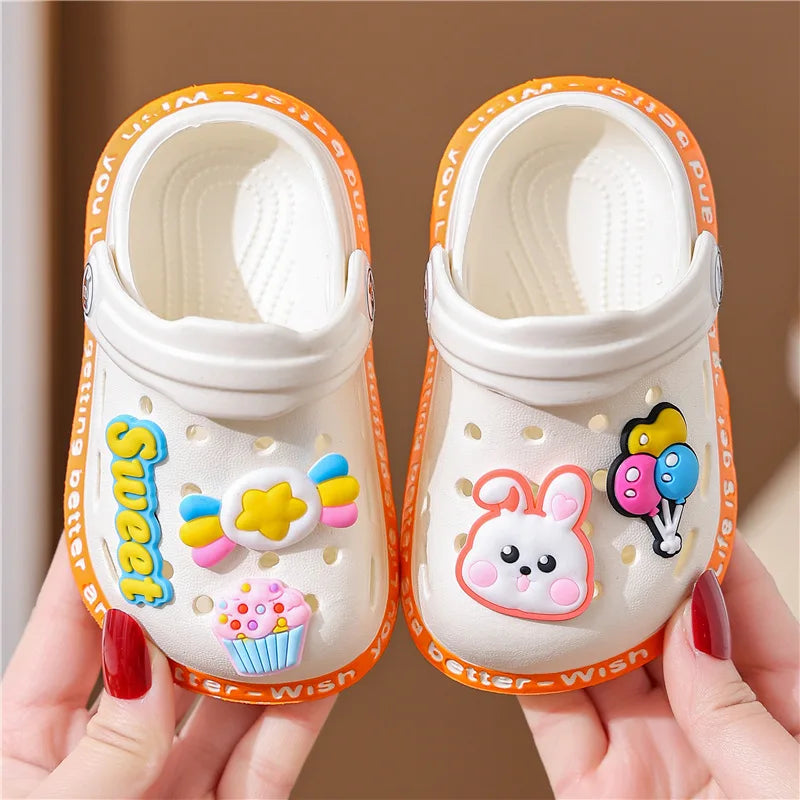 Kids' Summer Sandals: Soft Anti-Skid Cartoon Beach Shoes for Boys & Girls