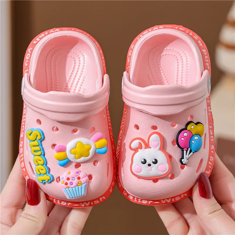 Kids' Summer Sandals: Soft Anti-Skid Cartoon Beach Shoes for Boys & Girls