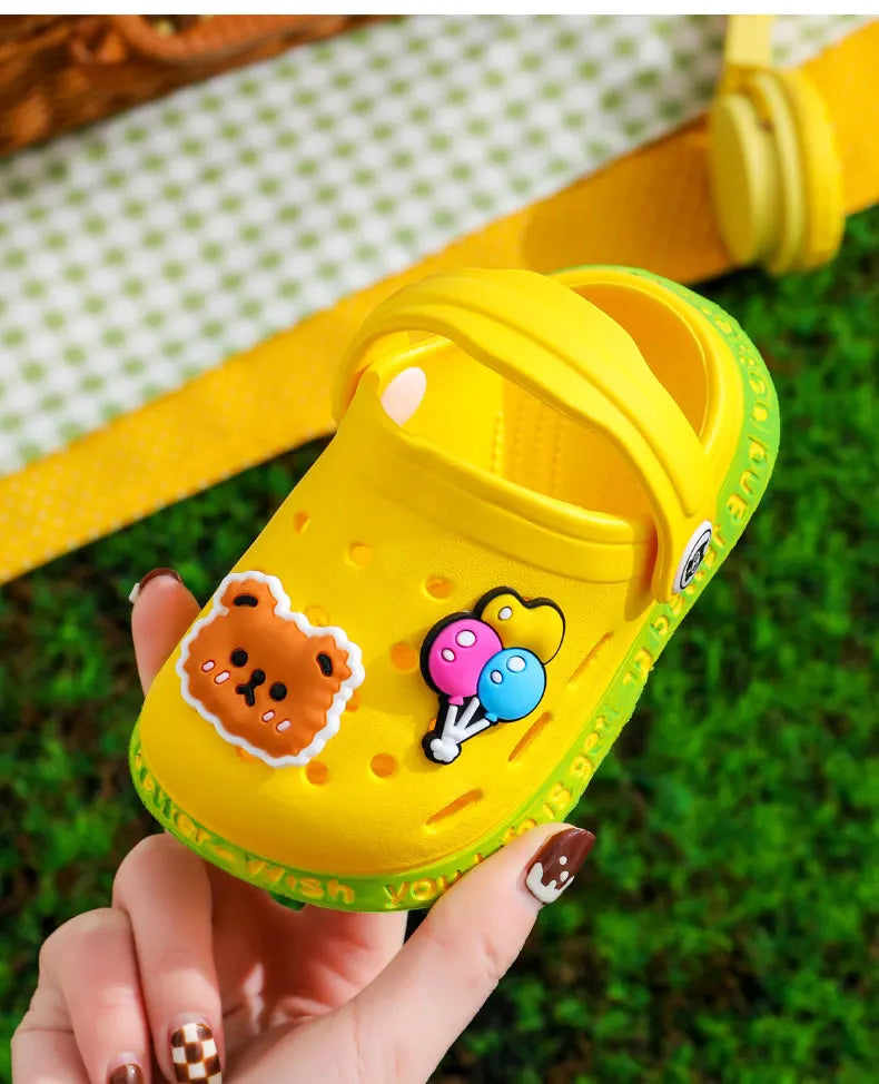 Kids' Summer Sandals: Soft Anti-Skid Cartoon Beach Shoes for Boys & Girls