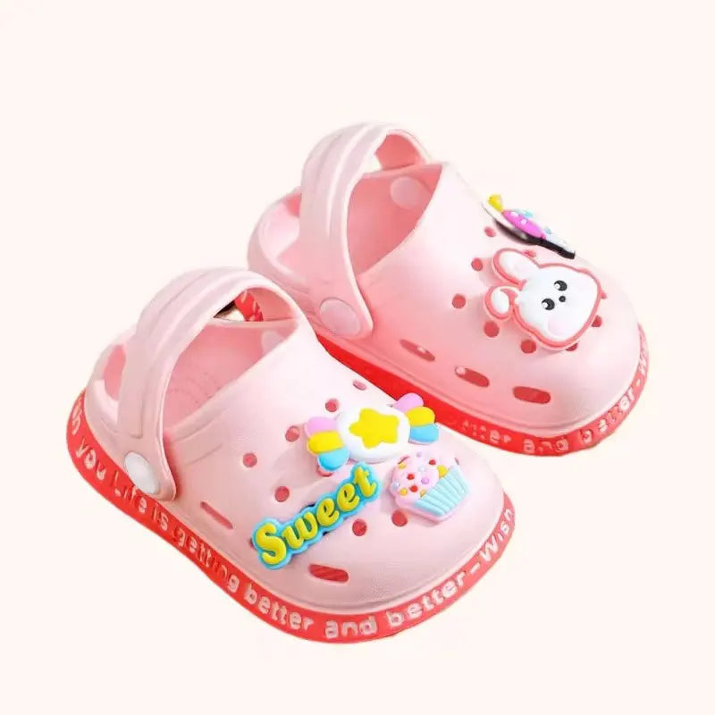 Kids' Summer Sandals: Soft Anti-Skid Cartoon Beach Shoes for Boys & Girls